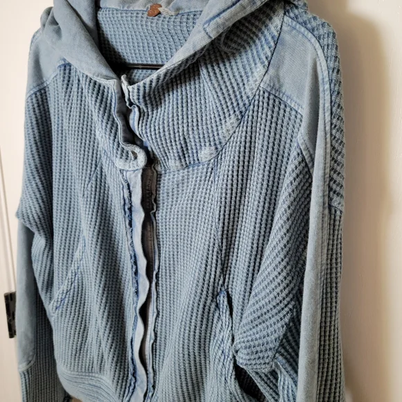 Free People Blue Mason Hoodie | Fall Hoodie | Size Medium - Picture 5 of 9